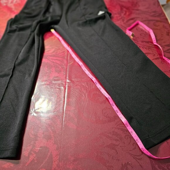 Adidas Womens Wide-Leg Black Jogger Pants Sz M Running Athleisure - Picture 5 of 7